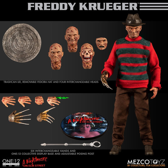 Mezco One:12 Nightmare On Elm Street Freddy Kruger 1984 Quality Action Figure 112