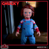 Mezco Toyz 5 Points Chucky Deluxe Figure Set Pizza Face Good Guy Seed Of Axe Gun