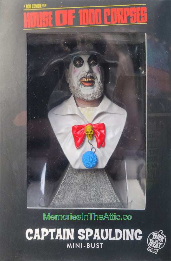 Trick Or Treat Studios Mini Bust House Of 1000 Corpses Captain Spaulding Clown