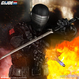 Mezco ONE:12 Collective G.I. Joe Snake Eyes With Timber Wolf Shurikens Knives Grenades