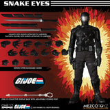 Mezco ONE:12 Collective G.I. Joe Snake Eyes With Timber Wolf Shurikens Knives Grenades