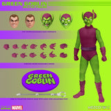 Mezco ONE:12 Collective Marvel Green Gobline Action Figure 1/12 Scale Pumpkin Frog Ghost Bombs Glider