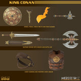 Mezco One:12 Collective King Conan Figure 3 Heads Aquilonia Battle Axe Shield