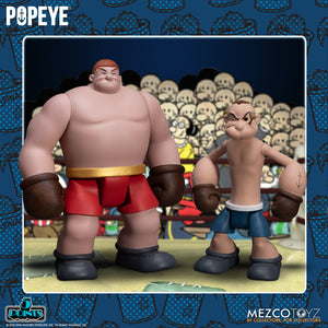 Mezco Toyz 5 Points Popeye & Oxheart Boxed Set Comics 2 Figure Ring Background