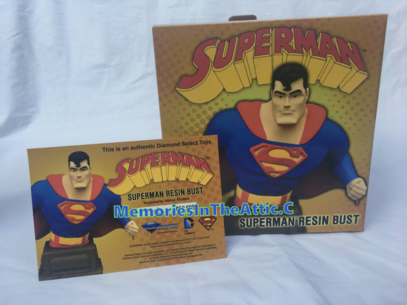 DC Superhero Superman Animated Resin Bust Varner Studios Limited 3000 6