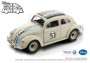 Hot Wheels Disney Elite Herbie Goes To Monte Carlo 1:18 Scale Die Cast 1963 VW Love Bug