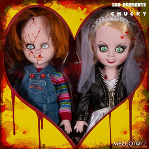 Living Dead Dolls Mezco Toyz Chucky Tiffany Bride Set 10" Child's Play Doll LDD