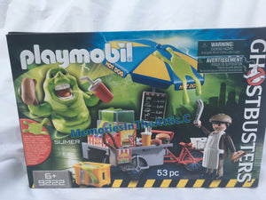 Playmobil 9222 Ghostbusters Slimer With Hot Dog Stand Ecto Plasmic