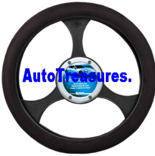 Alpena Black Memory Foam Car Truck Steering Wheel Cover