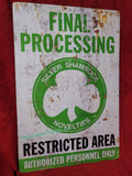 Trick Or Treat Studio's Halloween III Season Of The Witch Shamrock Metal Sign